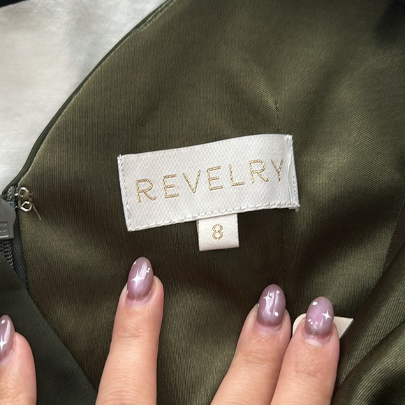 Revelry Nicole Crepe Bridesmaid Dress - Picture 2 of 4